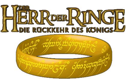 Logotipo Alemán El Retorno del Rey El Señor de los Anillos Películas Internacional Multimedia 