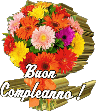 003 Fond Transparent Floreale Buon Compleanno Italien Messages 