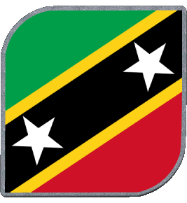 Platz St. Kitts und Nevis Amerika Fahnen 