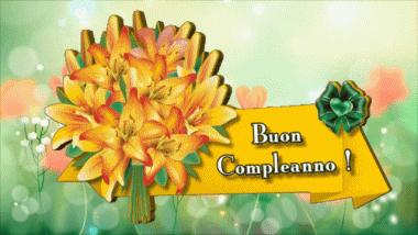 001 Animated Background Floreale Buon Compleanno Italian Messages 