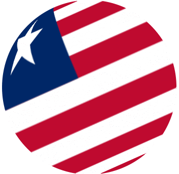 Sphere - Cube Libéria Afrique Drapeaux 