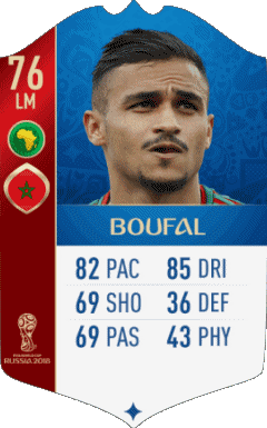Sofiane Boufal Maroc F I F A - Joueurs Cartes Jeux Vidéo Multi Média 