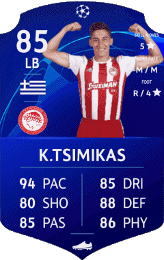 Konstantinos Tsimikas Grecia F I F A - Giocatori carte Videogiochi Multimedia 