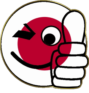 Smiley - OK Japan Asien Fahnen 