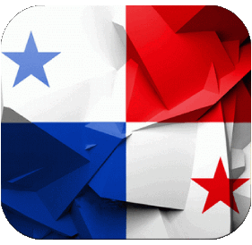 Carré Panama Amériques Drapeaux 