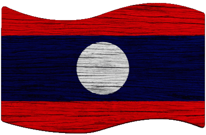 Rectangle Laos Asie Drapeaux 