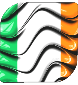 Carré Irlande Europe Drapeaux 