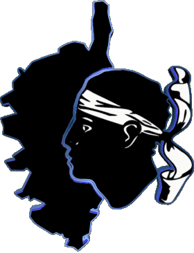 carte Corse Régions France Drapeaux 