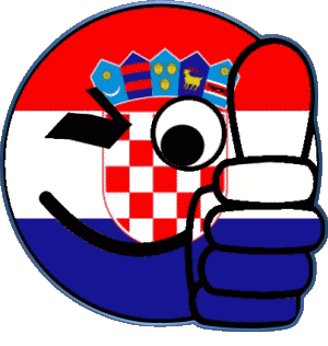 Smiley - OK Croatia Europe Flags 