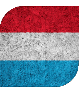 Square Luxembourg Europe Flags 