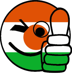 Smiley - OK Niger África Banderas 