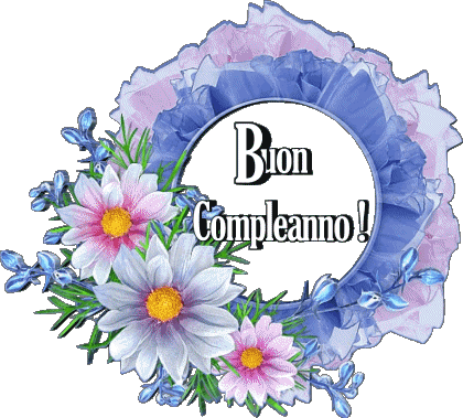 020 Fond Transparent Floreale Buon Compleanno Italien Messages 