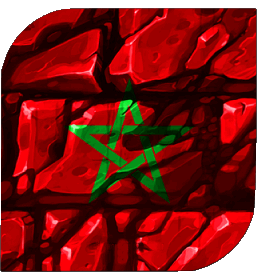 Carré Maroc Afrique Drapeaux 