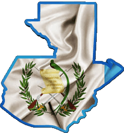Map Guatemala America Flags 