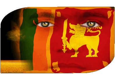 Rectangle Sri Lanka Asie Drapeaux 