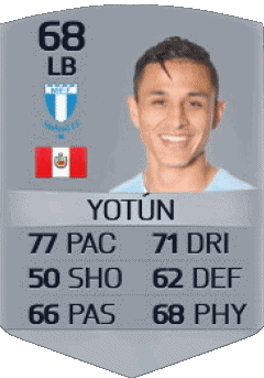Yoshimar Yotún Perú F I F A - Jugadores  cartas Vídeo Juegos Multimedia 