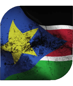 Platz Südsudan Afrika Fahnen 