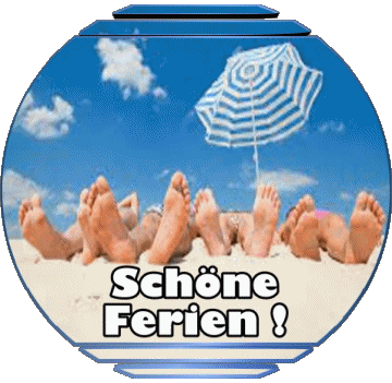 02 Fond Transparent Schöne Ferien Allemand Messages 