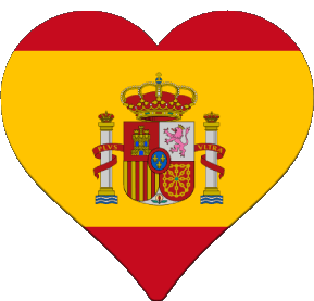 Corazón España Europa Banderas 