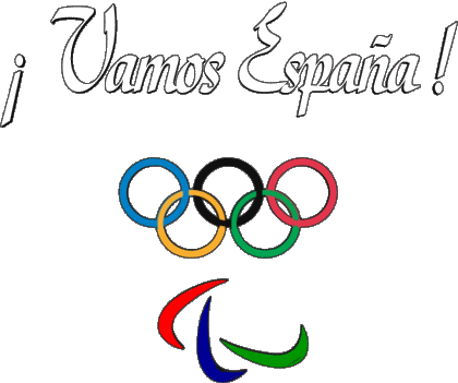 Juegos Olímpicos Vamos España Spagnolo Messagi 