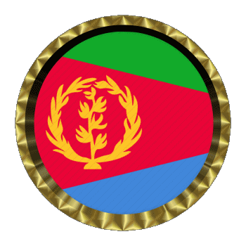 Round - Rings Eritrea Africa Flags 