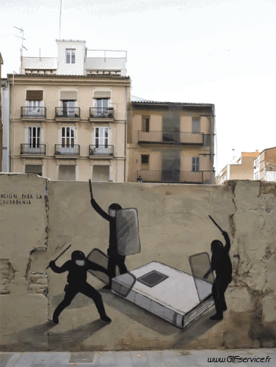 Série 02 Street Art Graffiti Humour - Fun 