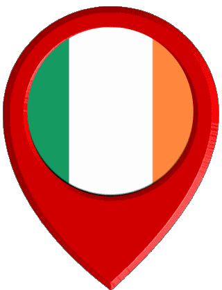 Perno di posizione Irlanda Europa Bandiere 