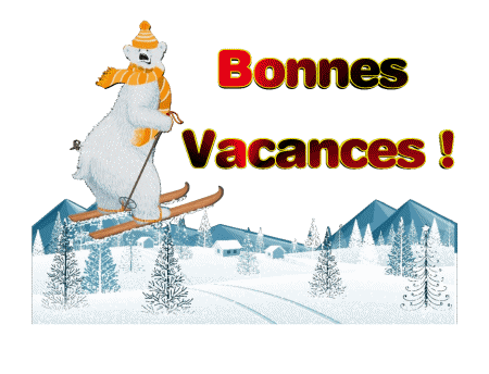 Serie 06 Bonnes Vacances Hiver Francese Messagi 