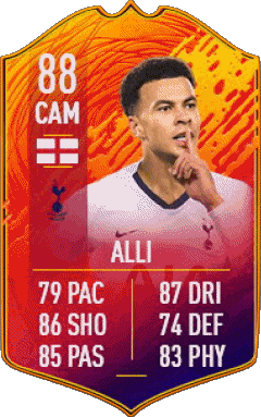 Dele Alli Angleterre F I F A - Jugadores  cartas Vídeo Juegos Multimedia 
