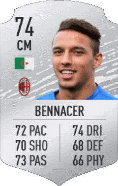 Ismaël Bennacer Algerien F I F A - Karten Spieler Videospiele Multimedia 