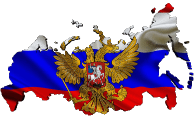 Carte Russie Europe Drapeaux 