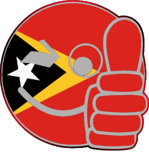Smiley - OK East Timor Asia Flags 