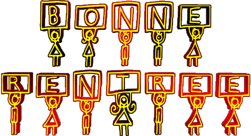 10 Sfondo trasparente Bonne Rentrée Francese Messagi 