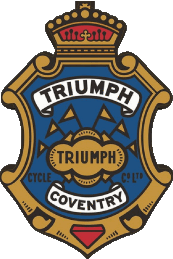 1922-1922 Logo Triumph MOTOCICLETAS Transporte 