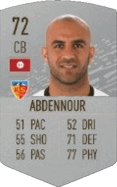 Aymen Abdennour Tunisia F I F A - Card Players Video Games Multi Media 