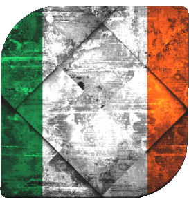 Carré Irlande Europe Drapeaux 
