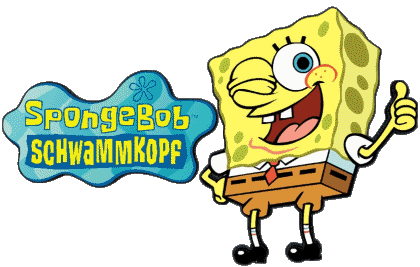 Logo Allemand Bob L'Eponge Dessins Animés TV Cinéma Multi Média 
