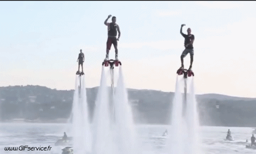 Fly-boarding Fun - Win Moto d'acqua Trasporti Umorismo -  Fun 