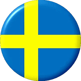 Round Sweden Europe Flags 