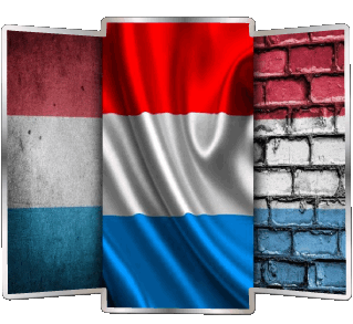 Forma Luxemburgo Europa Banderas 