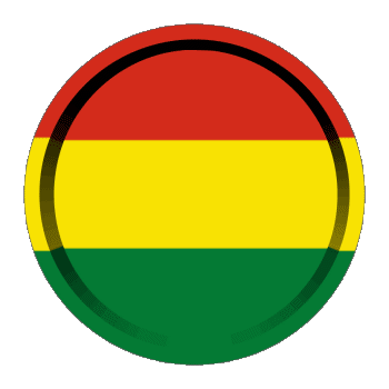 Rond - Anneaux Bolivie Amériques Drapeaux 