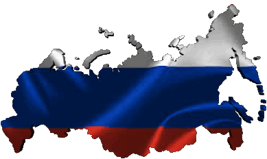 Mapa Rusia Europa Banderas 