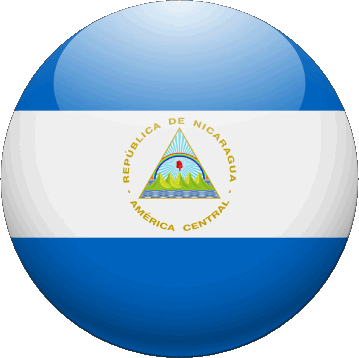 Runde Nicaragua Amerika Fahnen 