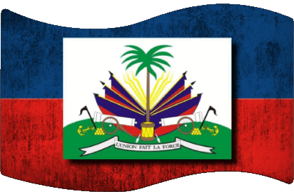 Rettangolo Haiti America Bandiere 
