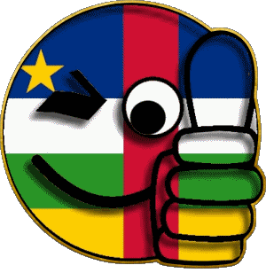 Smiley - OK Centrafrique África Banderas 