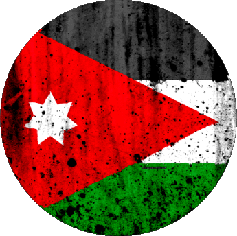 Rond Jordanie Asie Drapeaux 