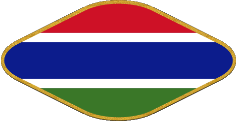 Ovale 02 Gambia Africa Bandiere 