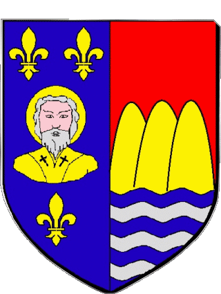 Blason-Blason SAINT VAURY 23 Départements - Villes France Drapeaux 
