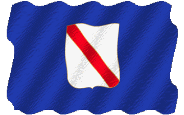 Ondulación Campania Italia Europa Banderas 