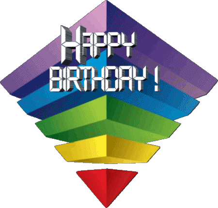 010 Fond Transparent Abstract - Geometric Happy Birthday Anglais Messages 